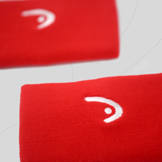 (NEW ORIGINAL) HEAD Head long wristbands 5'' Red