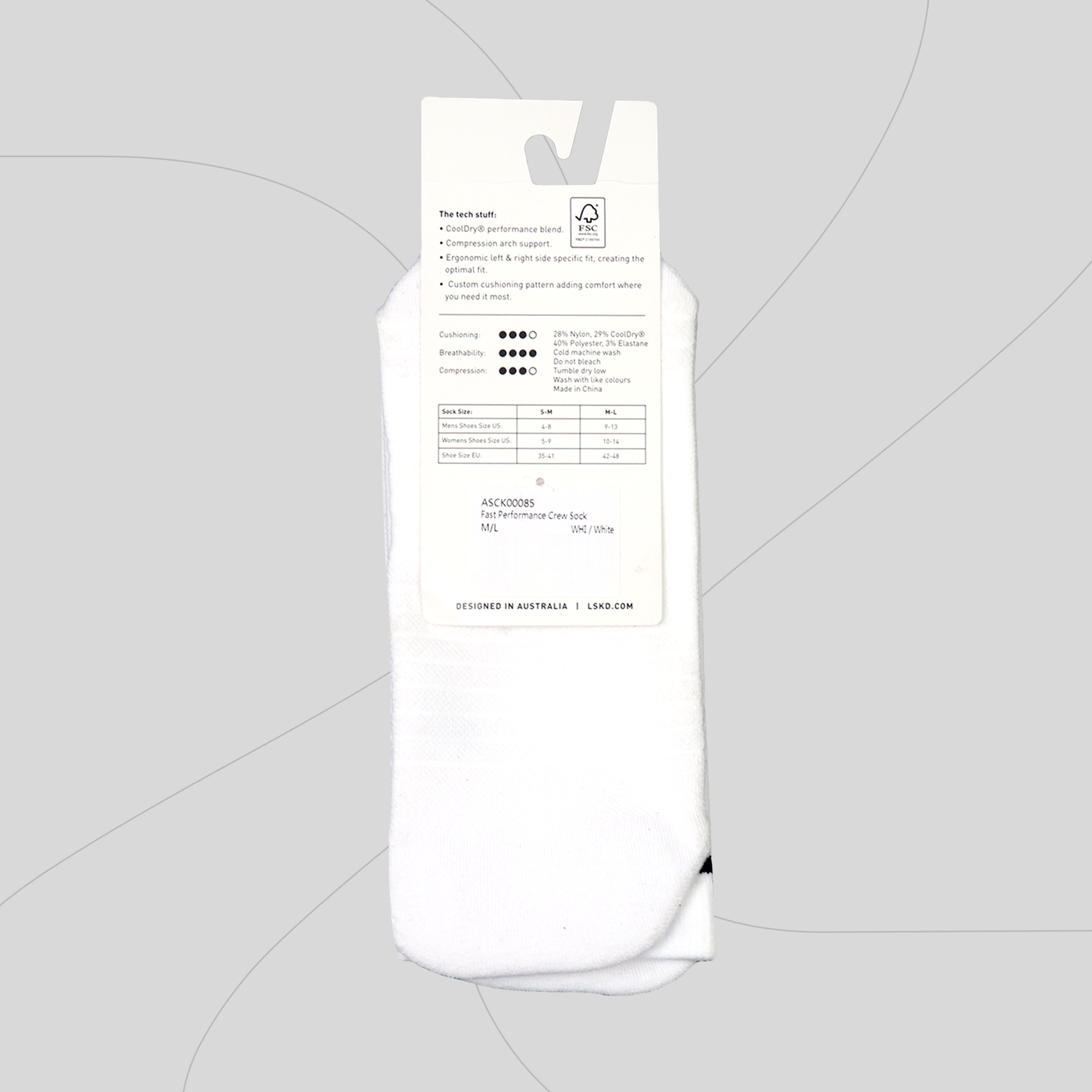 (NEW ORIGINAL) LSKD Fast Performance Crew Socks