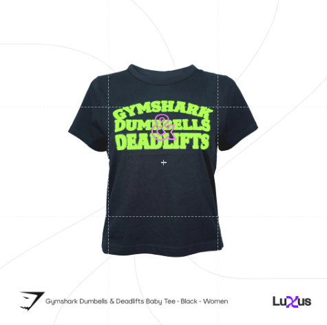 Gymshark Dumbells & Deadlifts Baby Tee