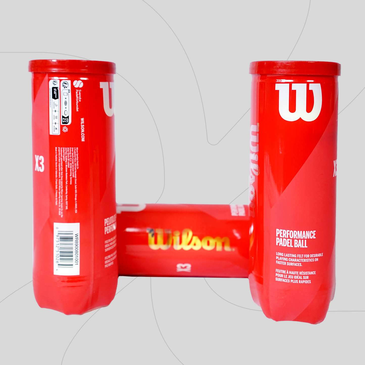 Wilson BALL PADEL X3 PERFORMANCE - New Original
