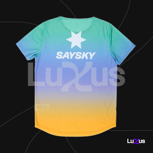 SAYSKY Drip Dye Flow T-Shirt Men